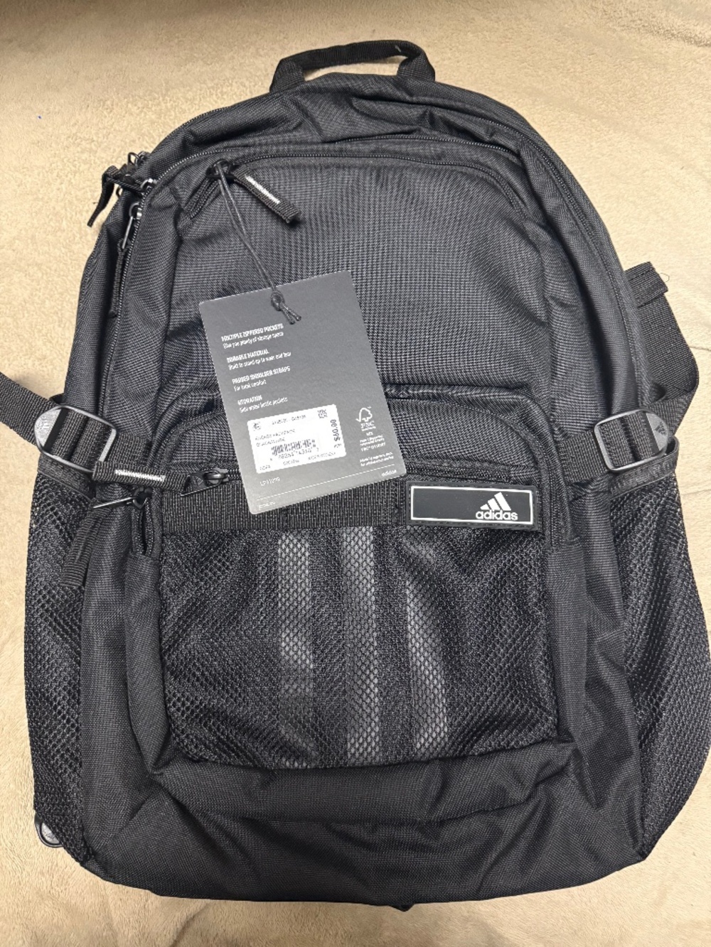 Authentic rare Adidas Energy Backpack One Size Black/White